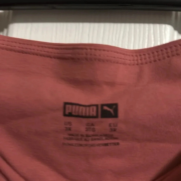 PUMA Women's CLSX High Waist Leggings 3X Mauvewood/High Risk Red NWT - Picture 4 of 5